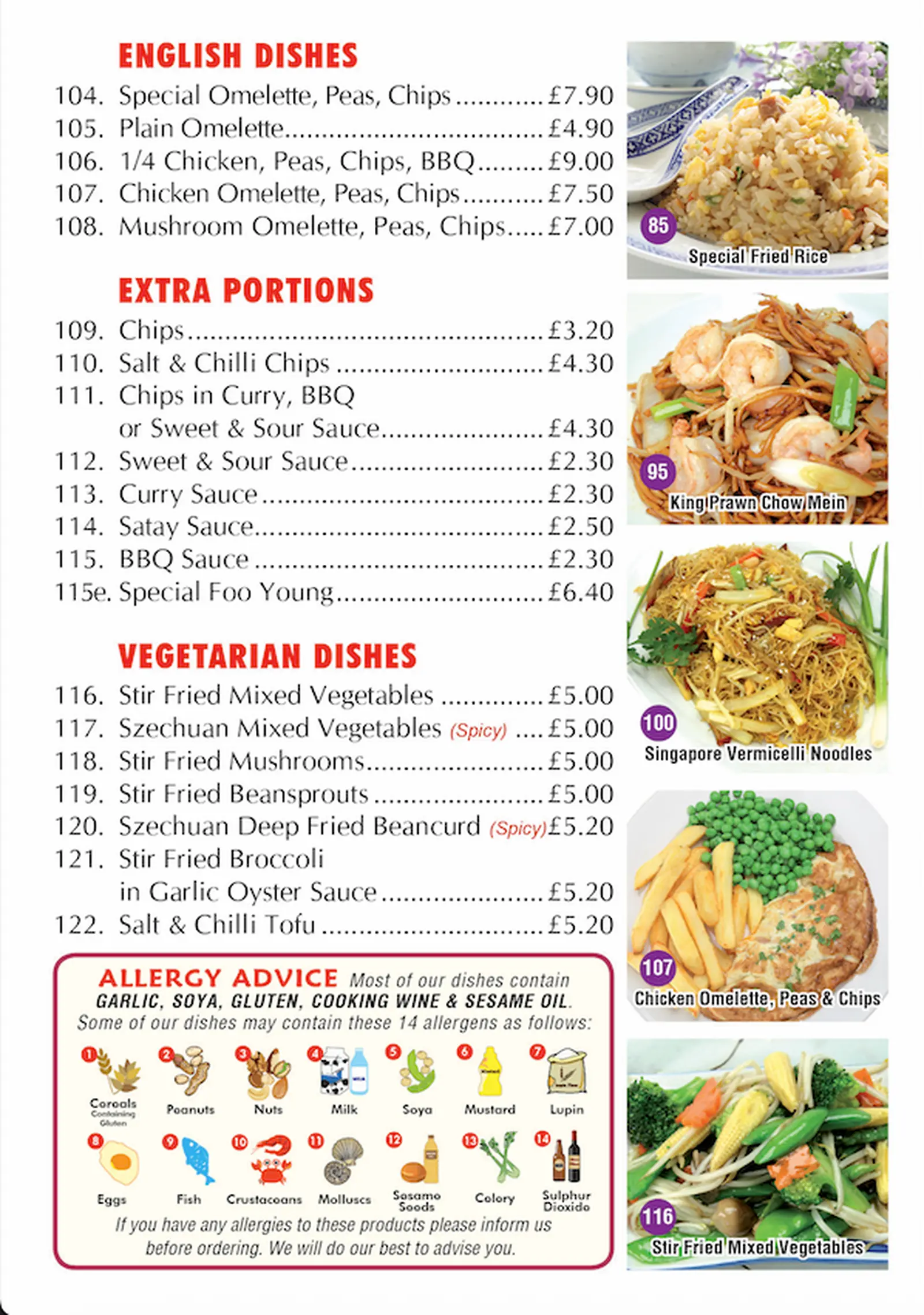Menu page 5